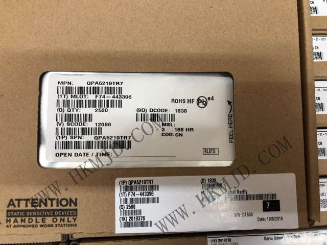 Qorvo 射頻放大器 QPA5219TR7 QPA5219 專為Wi-Fi 5.0設(shè)計