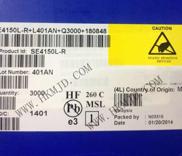 RF IC《SE4150L》 SiGe RF 接收器 GPS 1575.42MHz PCB，表面貼裝