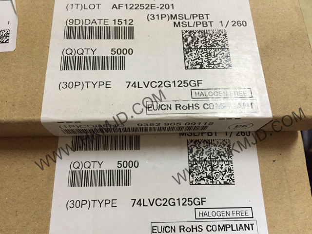 供應集成電路 8-XFDFN 74LVC2G125GF 雙總線緩沖器/線路驅(qū)動器；3態(tài)