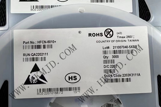 Mini-Circuits濾波器 HFCN-6010+ LTCC 高通濾波器，6300 - 15000MHz