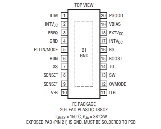 LINEAR(凌特) LTC3769EFE 60V、低 IQ、同步升壓型轉(zhuǎn)換器控制器