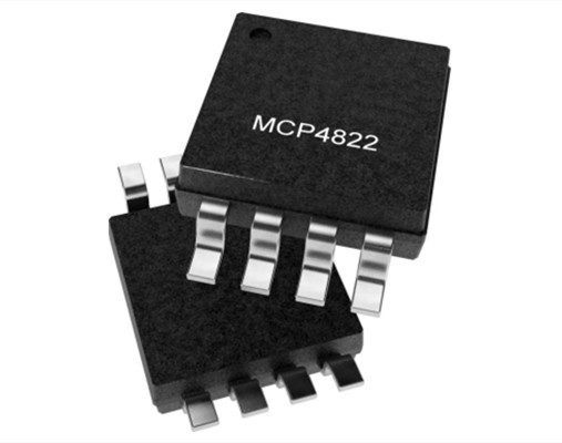 MCP4822T-E/SN內置基準電壓源的雙通道、12位數(shù)模轉換器（DAC） 8SOIC