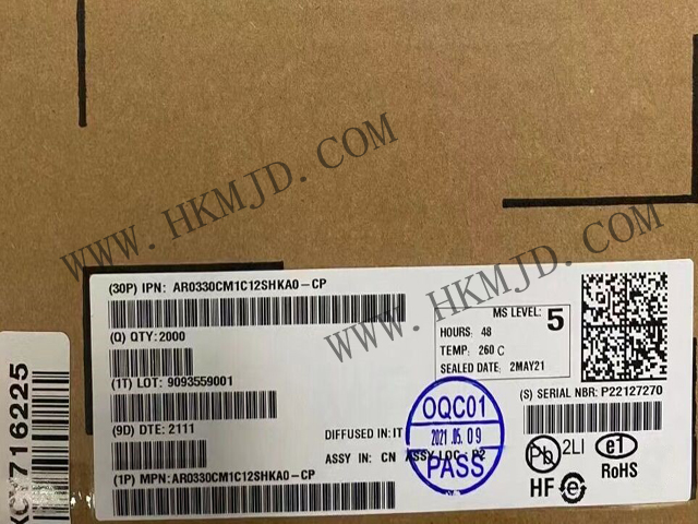 【分銷onsemi】AR0330CM1C12SHKA0-CP CMOS 圖像傳感器，300 萬(wàn)像素，1/3 英寸