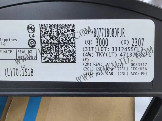 電池保護芯片 - BQ771808DPJR - 具有內(nèi)部延遲計時器的 2-5 節(jié)電池過壓保護器系列