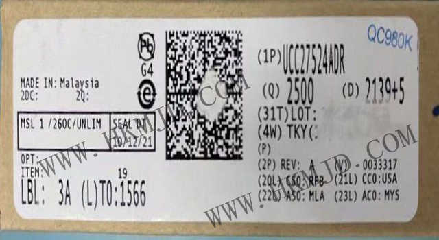 明佳達電子供應(yīng) TI (UCC27524ADR) 5A/5A 雙通道低側(cè)柵極驅(qū)動器
