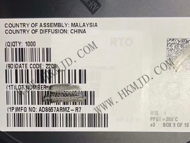 ADI AD8657ARMZ 18V 微功率精密雙運算放大器