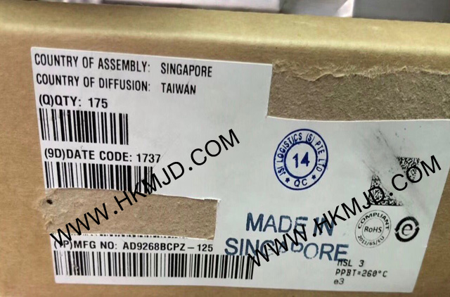 ADI AD9268BCPZ-125 一款雙通道、16位、125 MSPS模數(shù)轉(zhuǎn)換器(ADC)