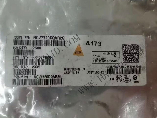[出售] NCV7720DQAR2G（ON）十通道 Deca 半橋驅(qū)動器，SSOP-24