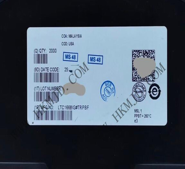 [出售] LTC1668IG (ADI) 16位，50Msps 差分電流輸出數(shù)模轉(zhuǎn)換器